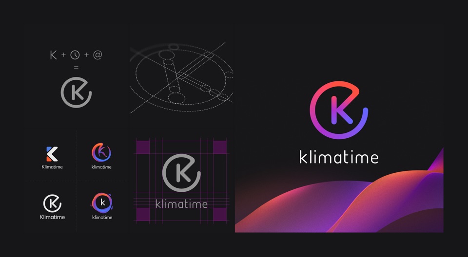 Klimatime brand identity explorations